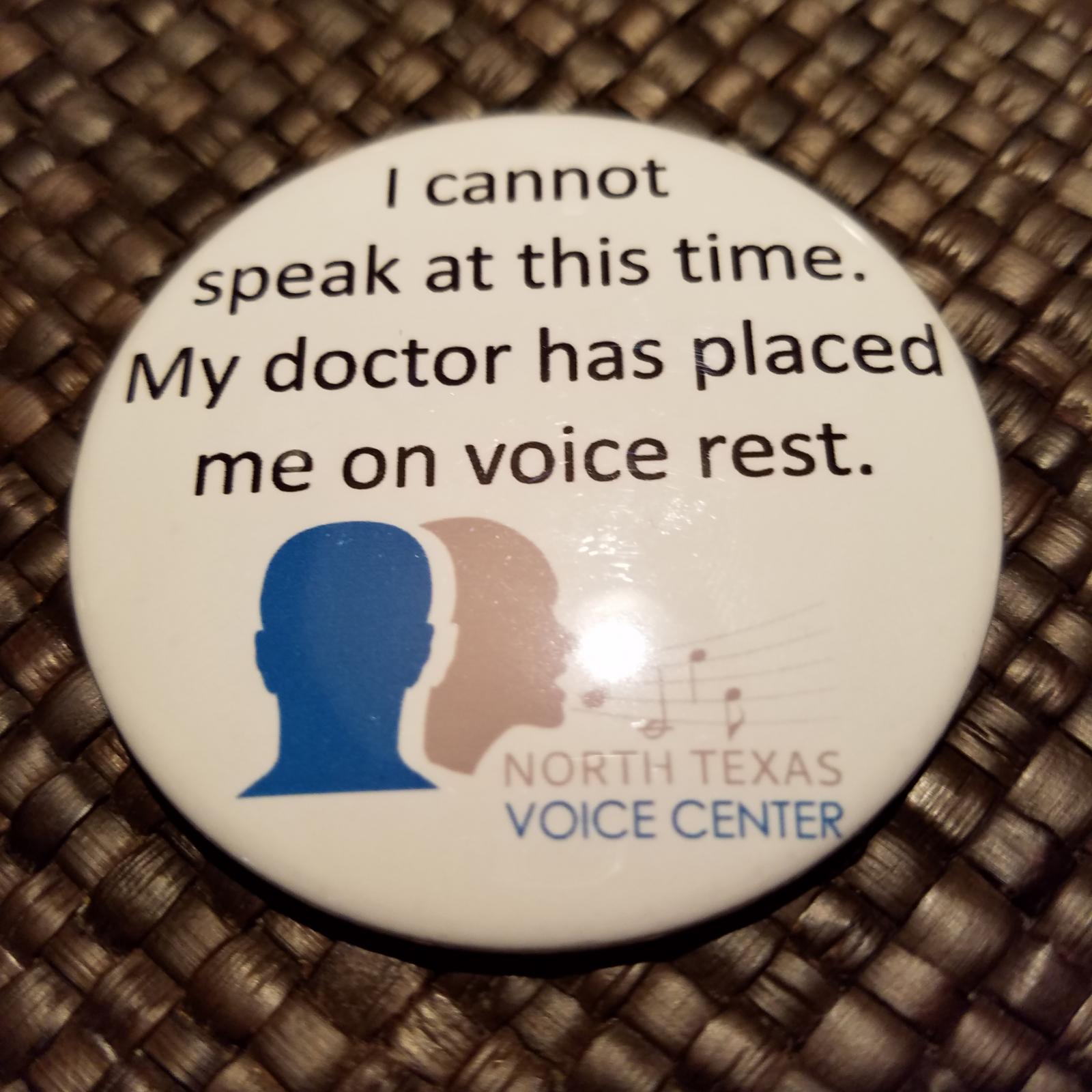 Voice rest!